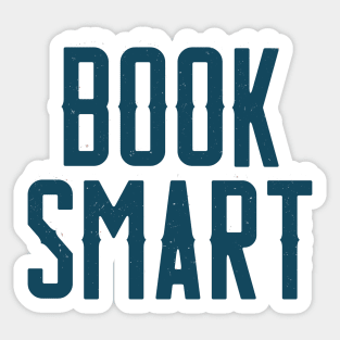 Book smart typography Sticker